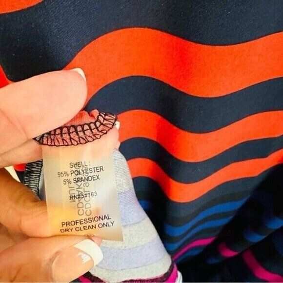 Calvin Klein Striped Maxi Dress Size 4 - Picture 8 of 8